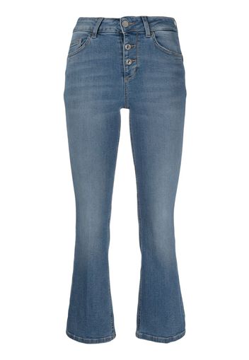 LIU JO flared cropped jeans - Blu