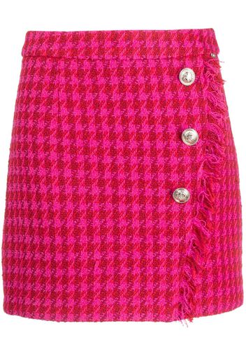 LIU JO houndstooth tweed mini skirt - Rosa