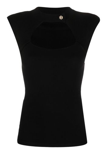 LIU JO cut-out knit top - Nero