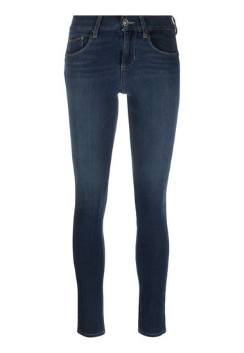 LIU JO logo-patch skinny jeans - Blu