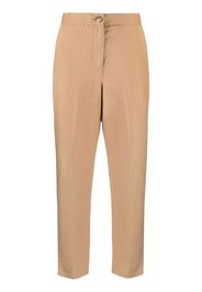 LIU JO inset-pocket straight trousers - Toni neutri