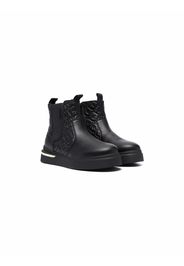 LIU JO logo embossed ankle boots - Nero