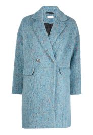 LIU JO double-breasted knitted coat - Blu