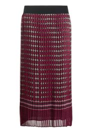 LIU JO pleated abstract-print skirt - Rosa