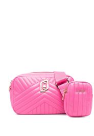 LIU JO quilted faux-leather shoulder bag - Rosa