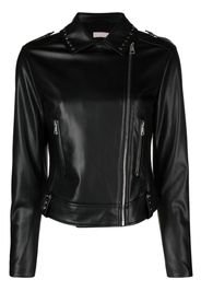 LIU JO faux-leather biker jacket - Nero