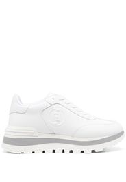 LIU JO 45mm embossed-logo lace-up sneakers - Bianco