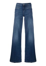 LIU JO wide-leg denim trousers - Blu