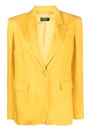 LIU JO long-sleeve slub blazer - Giallo