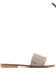 LIU JO crystal-embellished flat sandals - Oro