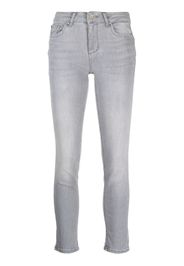 LIU JO logo-patch skinny jeans - Grigio