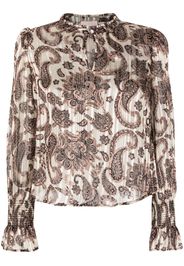 LIU JO Blusa con stampa paisley - Nero