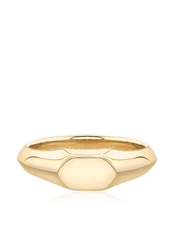 Lizzie Mandler Fine Jewelry knife edge signet ring - Oro