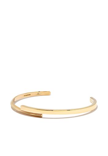 Lizzie Mandler Fine Jewelry 18kt yellow gold Interrupted Knife Edge cuff - Oro