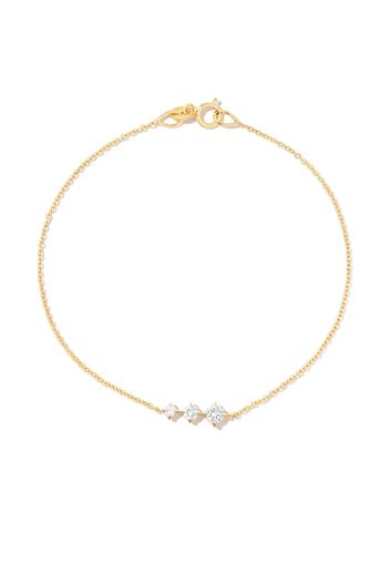 Lizzie Mandler Fine Jewelry 14kt yellow old Éclat Floating diamond bracelet - Oro