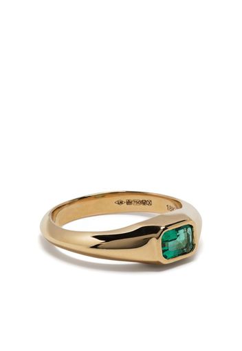 Lizzie Mandler Fine Jewelry Anello in oro giallo 18kt con smeraldo