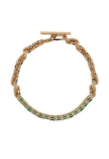 Lizzie Mandler Fine Jewelry Bracciale in oro giallo 18kt con smeraldi