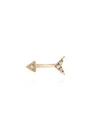 18K yellow gold mini diamond arrow stud earring