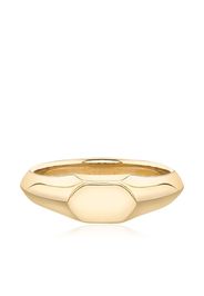 Lizzie Mandler Fine Jewelry knife edge signet ring - Oro