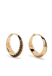 Lizzie Mandler Fine Jewelry large Othello Crescent hoop earrings - Nero