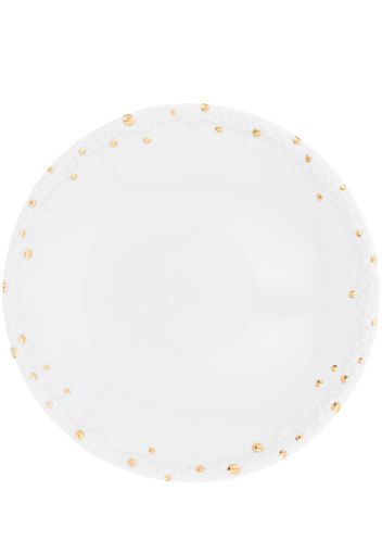 white Haas Mojave soup plate