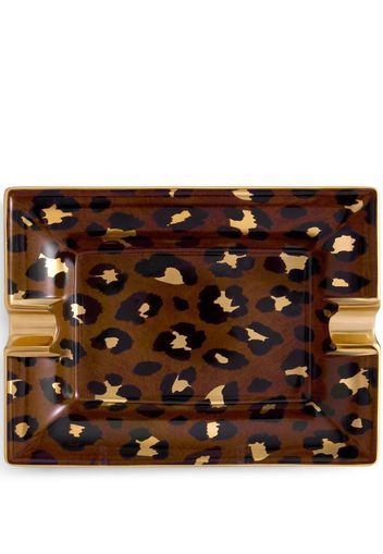 L'Objet leopard-print ashtray - Marrone