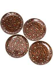 L'Objet L'OBJET LEOPARD DESSERT PLATES (SET OF 4 - Gold