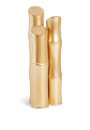 L'Objet Bambou brush-effect bookends - Oro