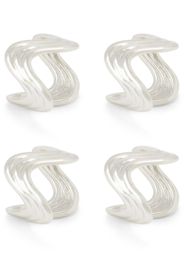 L'Objet Ripple napkin rings (set of four) - Argento