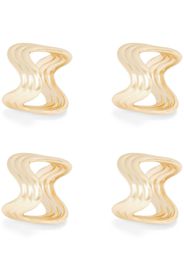 L'Objet Ripple napkin rings (set of four) - Oro