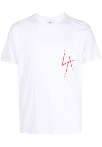 Local Authority LA Slash print T-shirt - Bianco