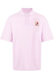 Local Authority embroidered-patch polo shirt - Rosa