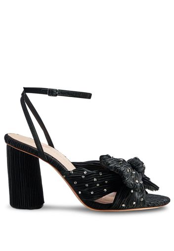 Loeffler Randall Camellia crystal-embellished sandals - Nero