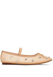 Loeffler Randall Leonie crystal-embellished ballerina shoes - Toni neutri