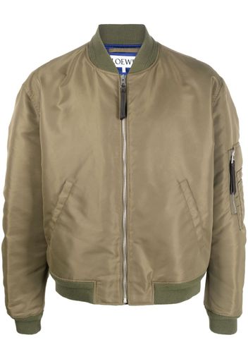 LOEWE zip-up bomber jacket - Verde