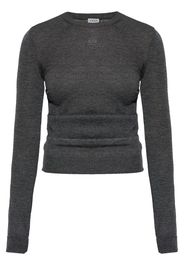 LOEWE draped sweater - ANTHRACITE