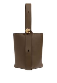 LOEWE mini Pebble bucket bag - Tundra