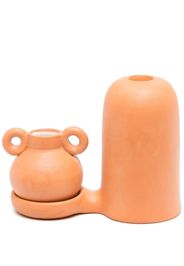 LOLA MAYERAS Blend clay candlestick holder - Arancione