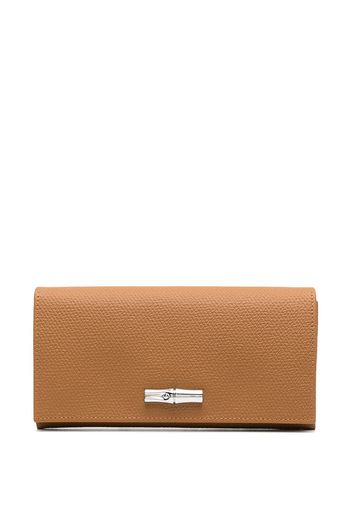 Longchamp Portafoglio continental Roseau Long - Marrone