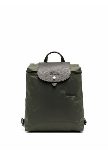 Longchamp Zaino Le Pliage con logo - Verde