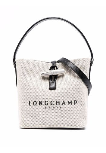 Longchamp Borsa a secchiello Roseau piccola - Toni neutri