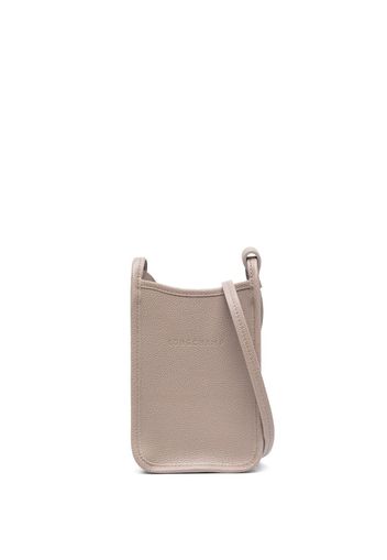 Longchamp Le Foulonné leather phone case - Toni neutri