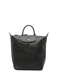 Longchamp small Le Pliage leather backpack - Nero