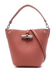 Longchamp Borsa a secchiello Le Roseau piccola - Rosso