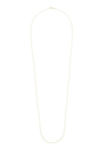 14K yellow gold oval-chain long necklace