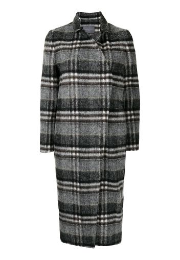 Lorena Antoniazzi wrap-style check single-breasted coat - 1027