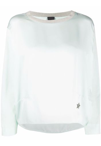 Lorena Antoniazzi star-patch sweatshirt - Blu