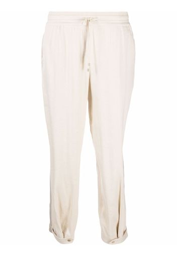 Lorena Antoniazzi side stripe track pants - Toni neutri