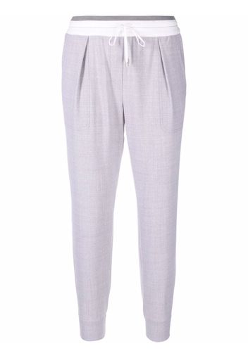 Lorena Antoniazzi cropped track pants - Grigio