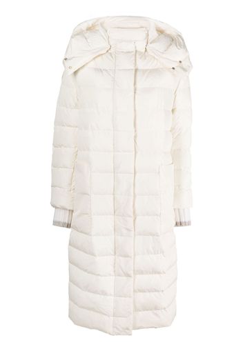 Lorena Antoniazzi padded zip-up coat - Bianco